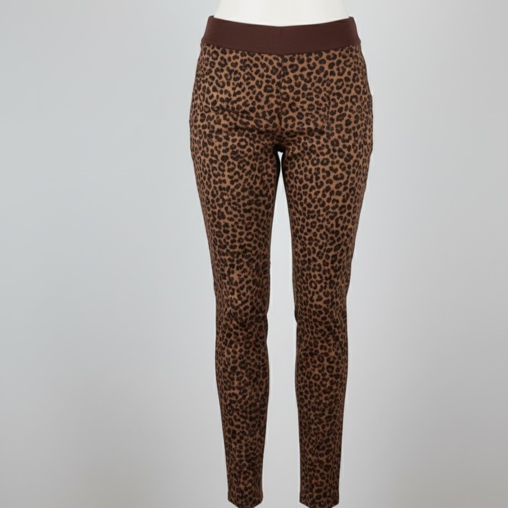 No Boundaries Brown Leopard Skinny Pants
